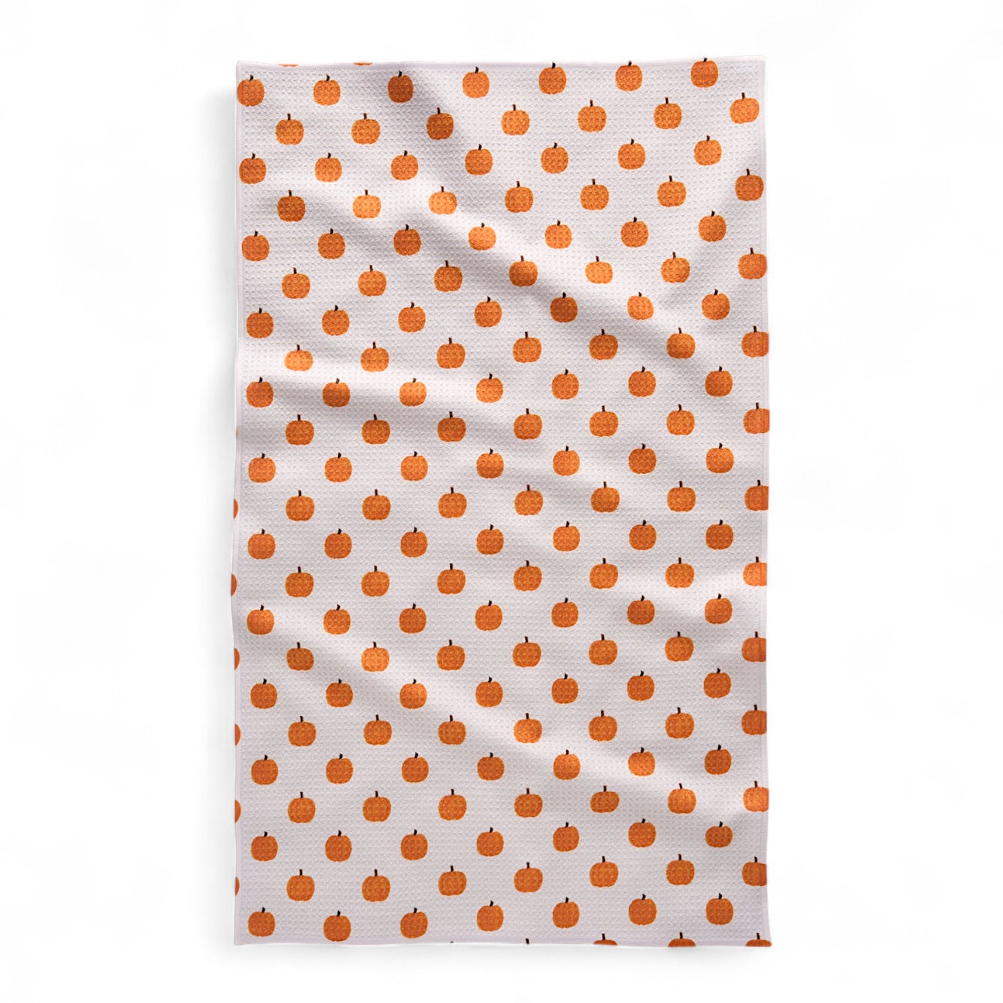 Pumpkin Patchwork Geometry Tea Towel
