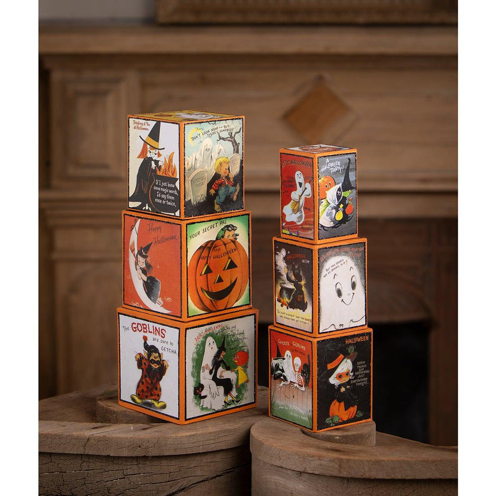 Retro Hallowen Stacking Blocks by Bethany Lowe Designs
