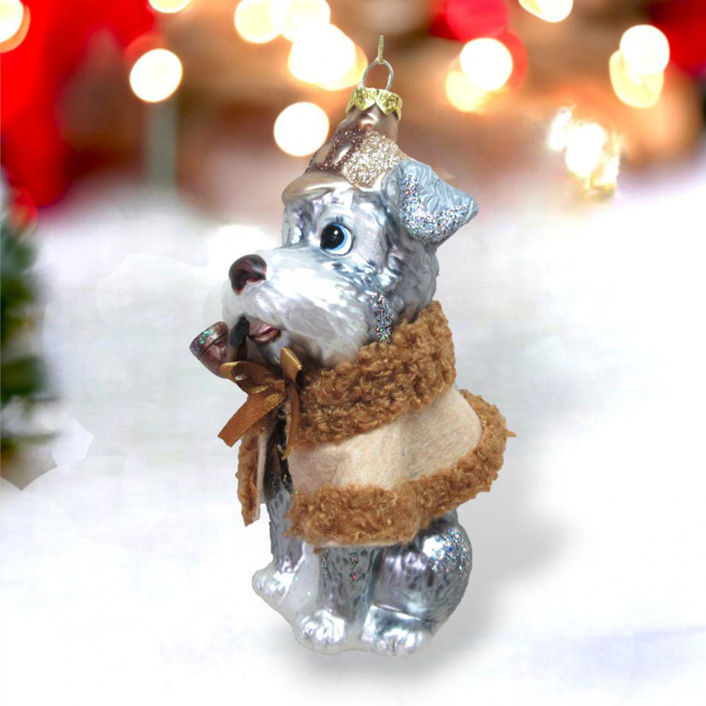Schnauzer Detective Ornament by December Diamonds