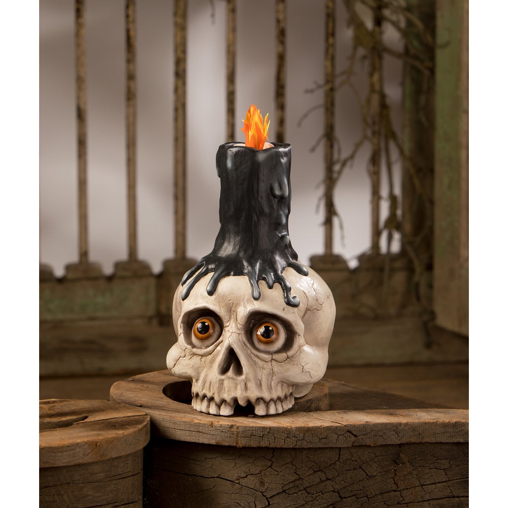 Skull Candle Holder by Bethany Lowe Designs