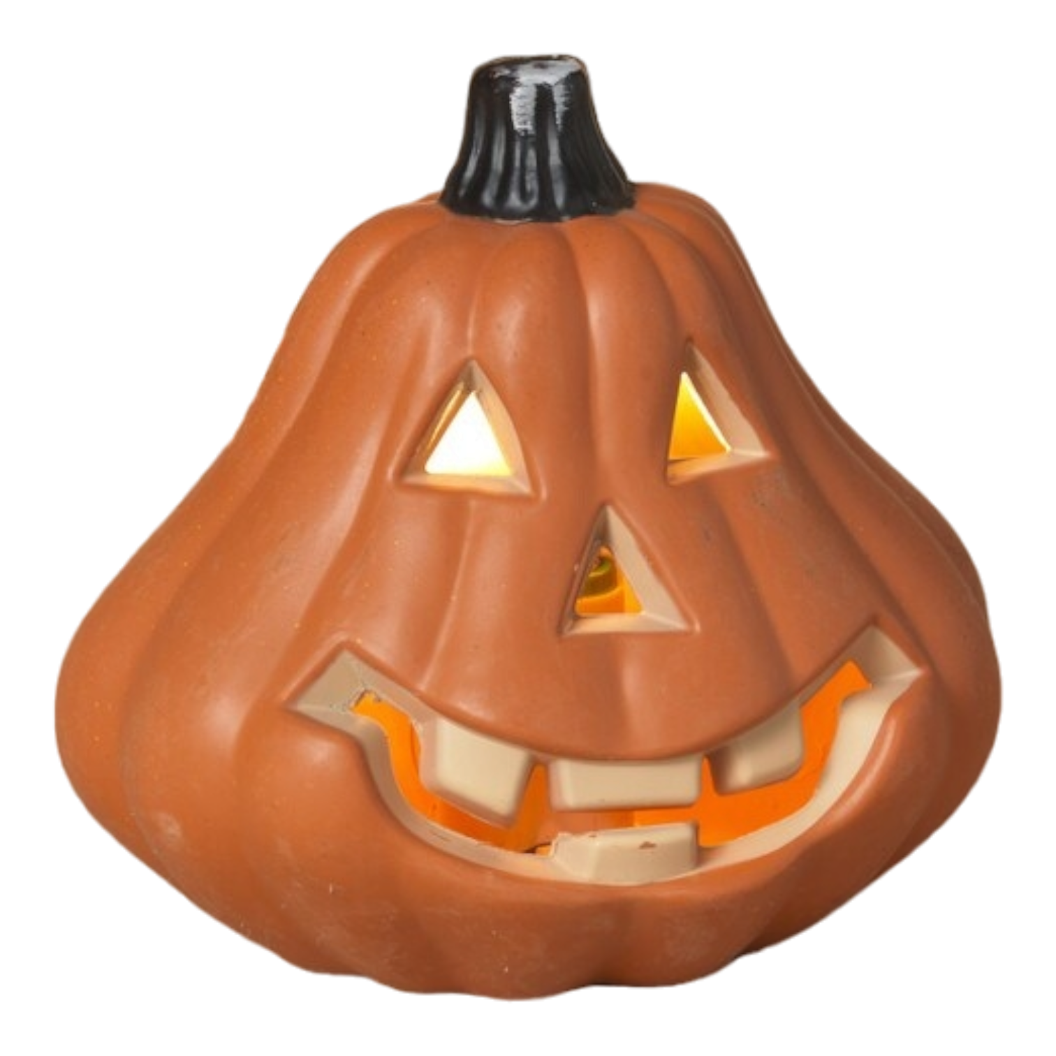Lighted Halloween Pumpkin - 6 Inch