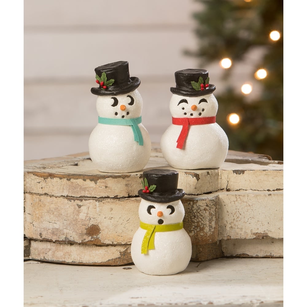 Snowman Luminary Happy by Bethany Lowe Designs