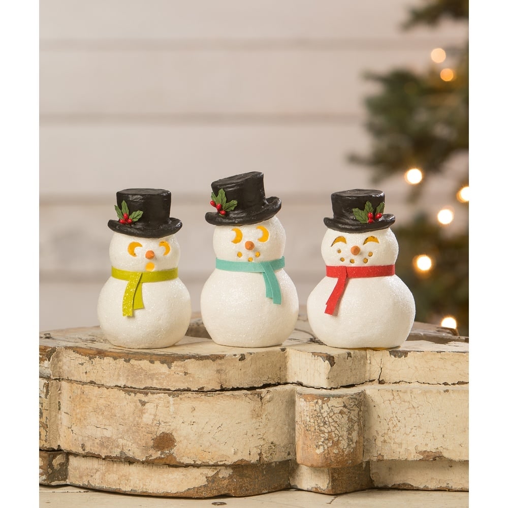 Snowman Luminary Happy by Bethany Lowe Designs