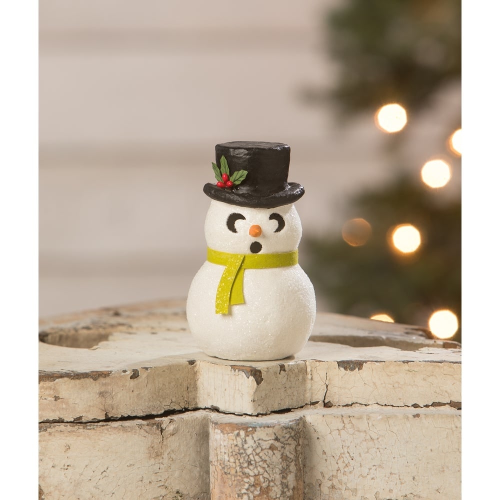 Snowman Luminary Surprised by Bethany Lowe Designs