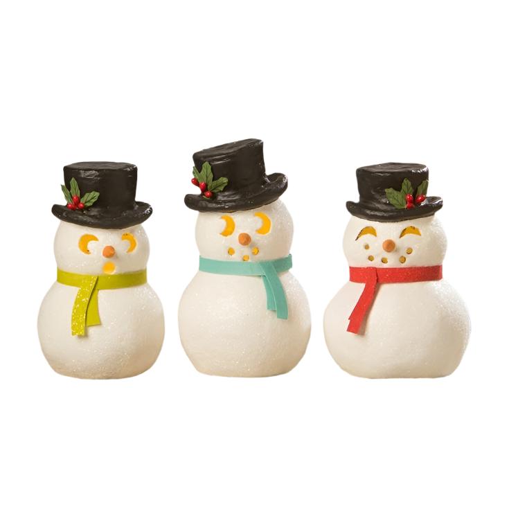 Snowman Luminary Surprised by Bethany Lowe Designs