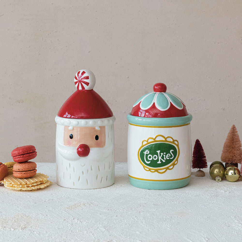 Stoneware Cookie Jar "Cookies"