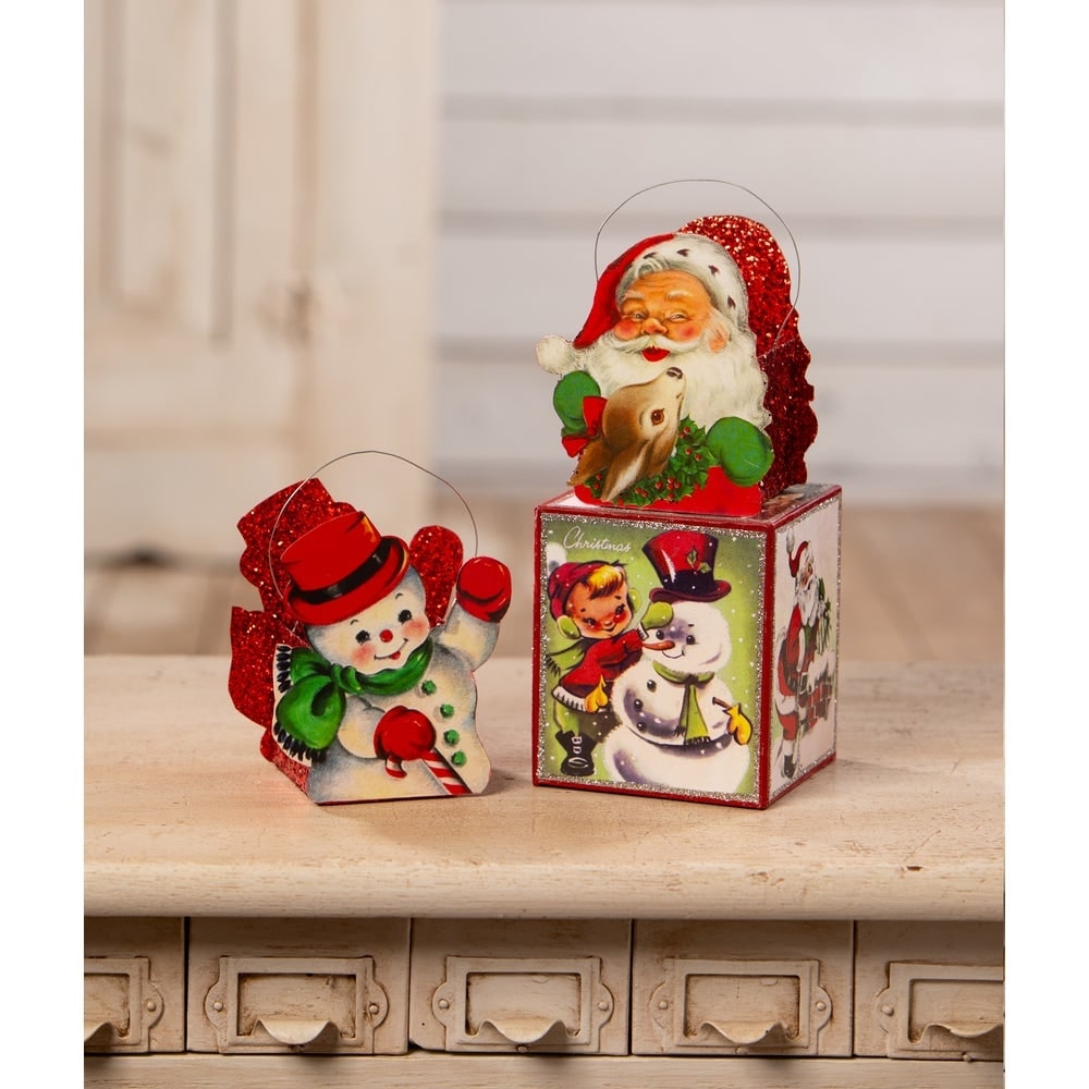 Tin Santa Bucket Small by Bethany Lowe Designs