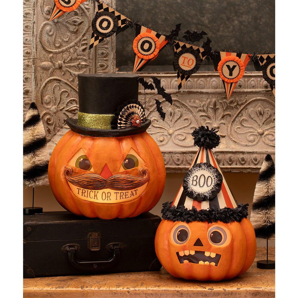 Trick or Treat Pumpkin Stache by Bethany Lowe Designs