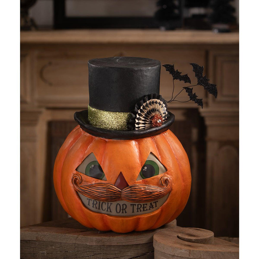 Trick or Treat Pumpkin Stache by Bethany Lowe Designs