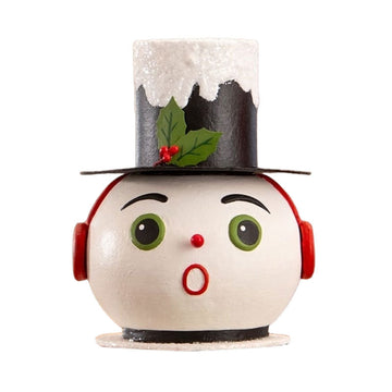 Vintage Surprised Snowman Container by Bethany Lowe Designs