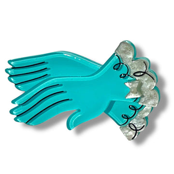 High Society Hands Mini Brooch by Asia Ellington x Lipstick & Chrome