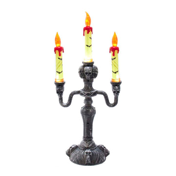 Battery-Operated Halloween LED Candelabra - 15 Inch