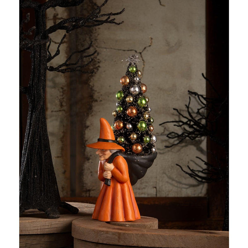 Witch Carrying Tree by Bethany Lowe Designs